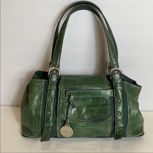 Super Cute Distressed Green Franco Sarto handbag